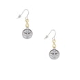 thumbnail image 2 of Delight Jewelry Silvertone Botonee Cross - Round Seal Gold Tone Infinity French Earrings, 2 of 4