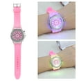 thumbnail image 4 of Reloj de pulsera NikouMX redondo con parte trasera LED para niñas, 4 of 8