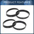 thumbnail image 6 of Unique Bargains Hub Centric Rings, 64.1mm ID 67.1mm OD  Car Wheel Hubrings ABS Plastic Black, 4pcs, 6 of 7