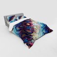 thumbnail image 2 of Ambesonne Leaf Bedding Set 4 Pcs, Diagonal Gradient Lotus, Queen, Multicolor, 2 of 2