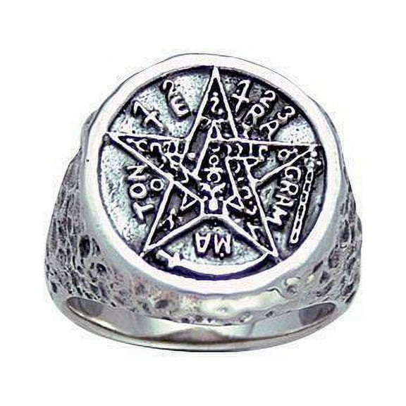Seal of Solomon Tetragrammaton 925 Sterling Silver Ring Fine Jewelry
