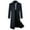 Navy, variant on Lovskoo 2024 Mens Winter Coats Single Breasted Pea Coat Business Woolen Coat Turn-Down Collar Button Medium Style Overcoat Trench Coat Gray