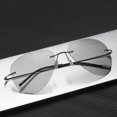 thumbnail image 2 of Mens Polarized Sunglasses, Frameless Alloy Driving Sunglasses with Anti-UVA/UVB Resin Lenses, Fashion Trend, 2 of 5