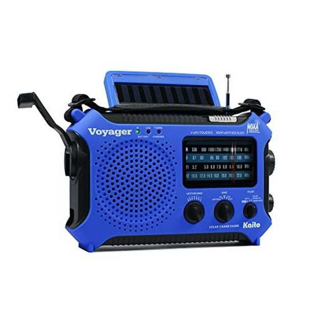 Kaito KA500BU Radio de alerta meteorológica AM/FM/SW de emergencia de