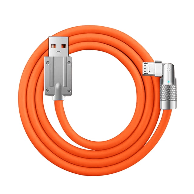 180° Rotating USB-C Fast Charge Cable - 120W Super Charging, Multi-Length, Anti-Tangle Strap, for Android Phones/Gaming