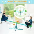 GIKPAL Kids Seesaw, Sit and Spin Teeter Totter, Heavy Duty Upgraded