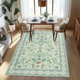 thumbnail image 4 of ZENELESS Washable Area Rug,4x6 Non-Slip Foldable Ultra-Thin Soft Carpet for Living Room Bedroom Bathroom Kitchen Entryway Office,Apricot, 4 of 10