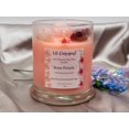 thumbnail image 3 of Rose Petals Natural Soy Wax Candle Highly Scented with Rose Quartz Crystals, 3 of 7