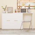 thumbnail image 4 of Twin Size Murphy Cabinet Bed with Adjustable Position Desk,Space-Saving Murphy Bed Chest Twin Foldable Cushion for Home Office Guest Room Bedroom, White, 4 of 9
