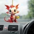 thumbnail image 4 of Hwkond Christmas Tree Hanging Ornaments Christmas Baby Dragon Car Pendant Backpack Pendant Christmas Acrylic Home Decorations Up To 30% Off, 4 of 6