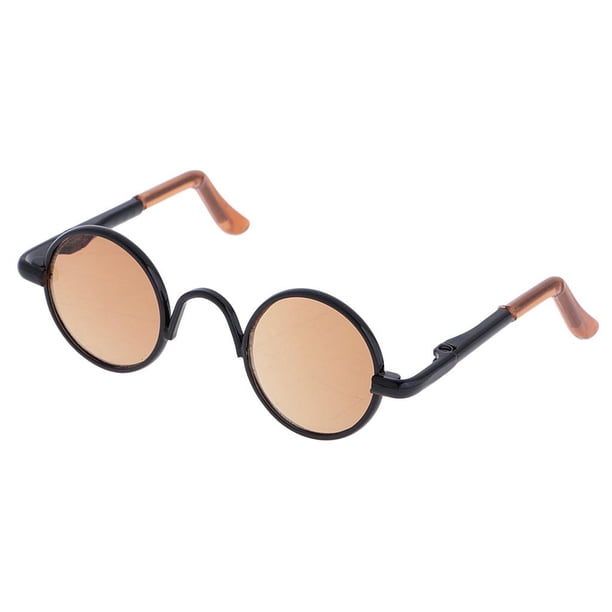Gafas Redondas Miniaturas Modernas con Marco Accesorios para Muñecas 1/3 Mini Muñecas
