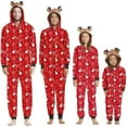 thumbnail image 1 of Ensemble de Pyjamas Assortis pour la Famille Combinaison de Nuit Sweat à Capuche Flocon de Neige, 1 of 6