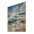 thumbnail image 2 of Designart "Beach Photo Coastal Euphony VI" Nautical & Beach Print on Natural Pine Wood, 2 of 5