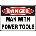 thumbnail image 3 of CafePress - Danger Man With Power Tools Ceramic Mug - 15 oz Ceramic Large White Novelty Mug, 3 of 4