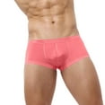 thumbnail image 2 of B91xZ Boxer Briefs for Men Cotton Knit Comfortable Boxer Underwear Moisture-Wicking Cotton Boxers,Pink XXL, 2 of 5