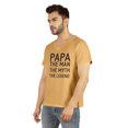 thumbnail image 4 of Inkmeso Mens Letter Printed Tshirt&nbsp;Papa The Man The Myth The Legend For Daddys Cotton Jersey Tee Shirt For Grandpa, 4 of 6