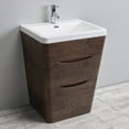 thumbnail image 2 of Eviva Victoria 25" Rosewood Modern Bathroom Vanity with White Integrated Acrylic Sink, 2 of 10