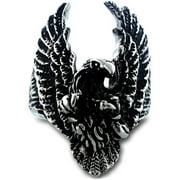 Men's Stainless Steel Flying Eagle Ring