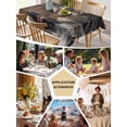 thumbnail image 5 of Forest Deer Table Cloth, Farmhouse Vintage River Elk Waterproof Tablecloth for Rectangle Tables, Reusable Washable Fabric Table Cover for Restaurant Kitchen Dining Tables 54"x108", 5 of 6