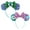 A, variant on 2PCS Monsters Ear Mouse Bow Headbands, Mike and Sully Headband for Kids Women