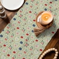 thumbnail image 2 of Table Runners 70 Inches Long Dress Scarves, Rustic Floral Farmhouse Coffee/Dining/Kitchen Table Decor, Holiday Table Runner, Sage Green Farmhouse Wildflowers Vintage 13x70 Inch, 2 of 8