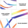 thumbnail image 4 of EeaseCA 1 Pair Universal Elastic Sneakers Laces Colorful Gradient Pattern Shoelaces, 4 of 8