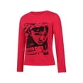 thumbnail image 6 of KOMOO Women Print T-Shirt Face Print Long Sleeve Crop Top Vintage E-Girl Harajuku Y2k Slim Tee Tops, 6 of 8
