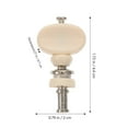 thumbnail image 3 of 4pcs String Tuning Pegs Keys Tuners Machine Head Pin Set for Ukulele Friction Tuners Parts White with Plastic Button (Chromium White), 3 of 6