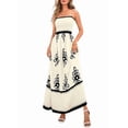 thumbnail image 3 of Vestido de Tirantes Finos con Estampado Floral y Bolsillos, Color Albaricoque XL, 3 of 10