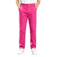 thumbnail image 2 of OGLCCG Boys School Uniform Pants Pull-On Straight Leg Dress Pants Flat Front Performance Pants, Sizes 7-8, 2 of 9