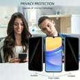 thumbnail image 4 of 4-Pack Peep-Proof Tempered Glass Screen Protection Film for 05 A05s A06 A15 5G A13 4G A54 5G Privacy Protection Film, 4 of 9