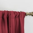 thumbnail image 4 of Yipa Red Blackout Roman Curtains for Kids Bedroom Thermal Insulated Curtains Rod Pocket Tie Up Shade Curtains 1-Panel for Small Windows Bathroom Kitchen (22 x 46 Inches Long), 4 of 7