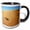 Black/White, variant on 3drose, Dubai Conservation Desert Reserve in Mirdif Dubai United Arab Emirates, 11oz Two-tone Red Mug