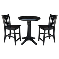 International Concepts 3 Piece 30" Round Counter Height Dining Set