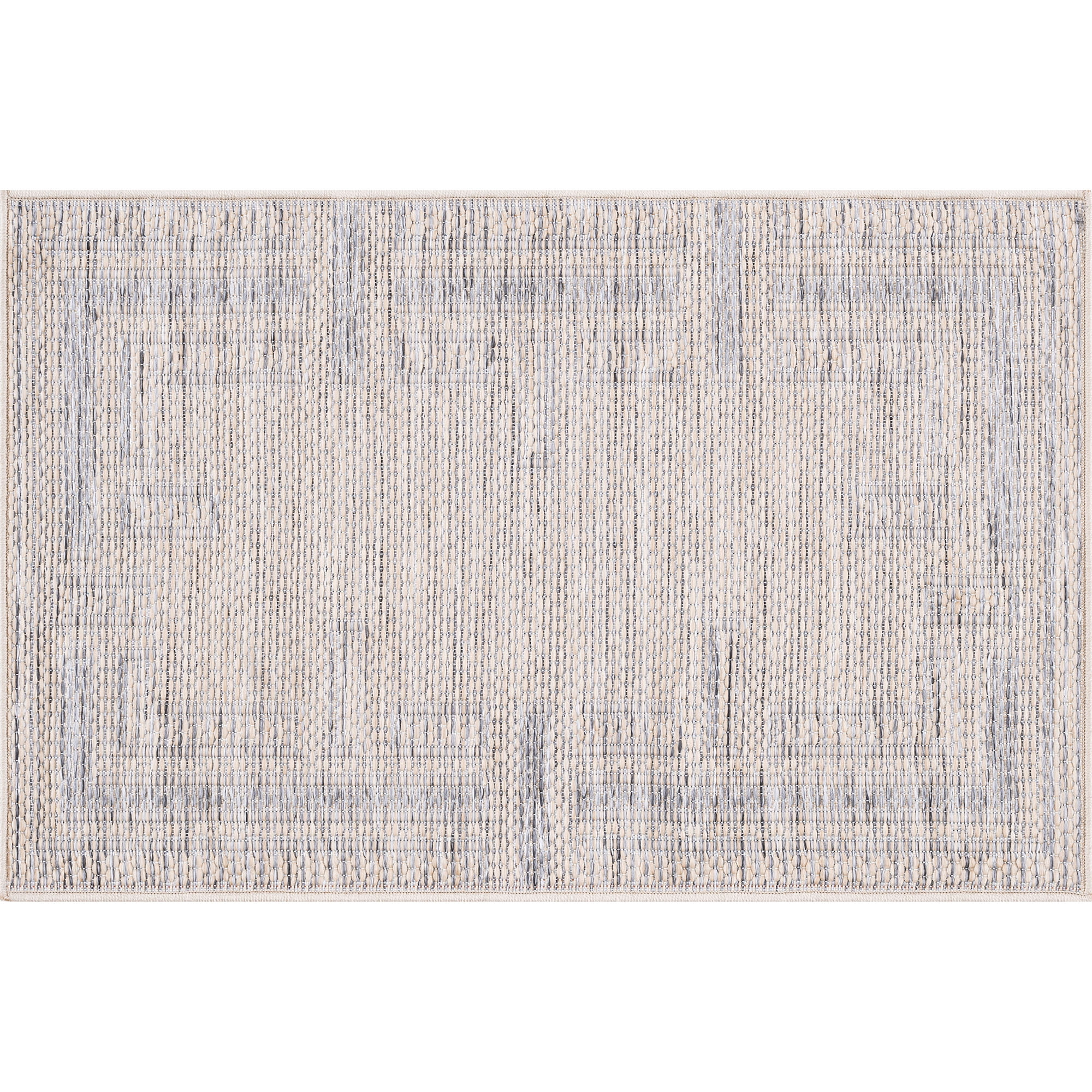 Bliss Rugs Bailey Transitional 2' x 3' Natural and Gray Indoor Outdoor Area Rug