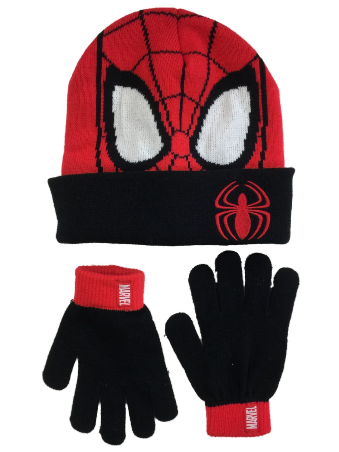 Spider-Man Boys Hat and Gloves Winter Set
