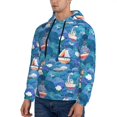 thumbnail image 3 of Wukai Watercolor Ships Print Men Hoodies Fleece Sweatshirts Long Sleeve Sweaters Pullover Fall Outfits Winter Clothes-4X-Large, 3 of 7