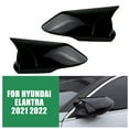 thumbnail image 6 of YeekTok Rearview Mirror Cover Trim, For Hyundai Elantra 2021 2022, Glossy Black, 6 of 7