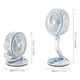 thumbnail image 4 of Ventilador de escritorio con luz LED, plegable y ajustable, carga USB, color azul, ideal para oficina o uso en casa., 4 of 6