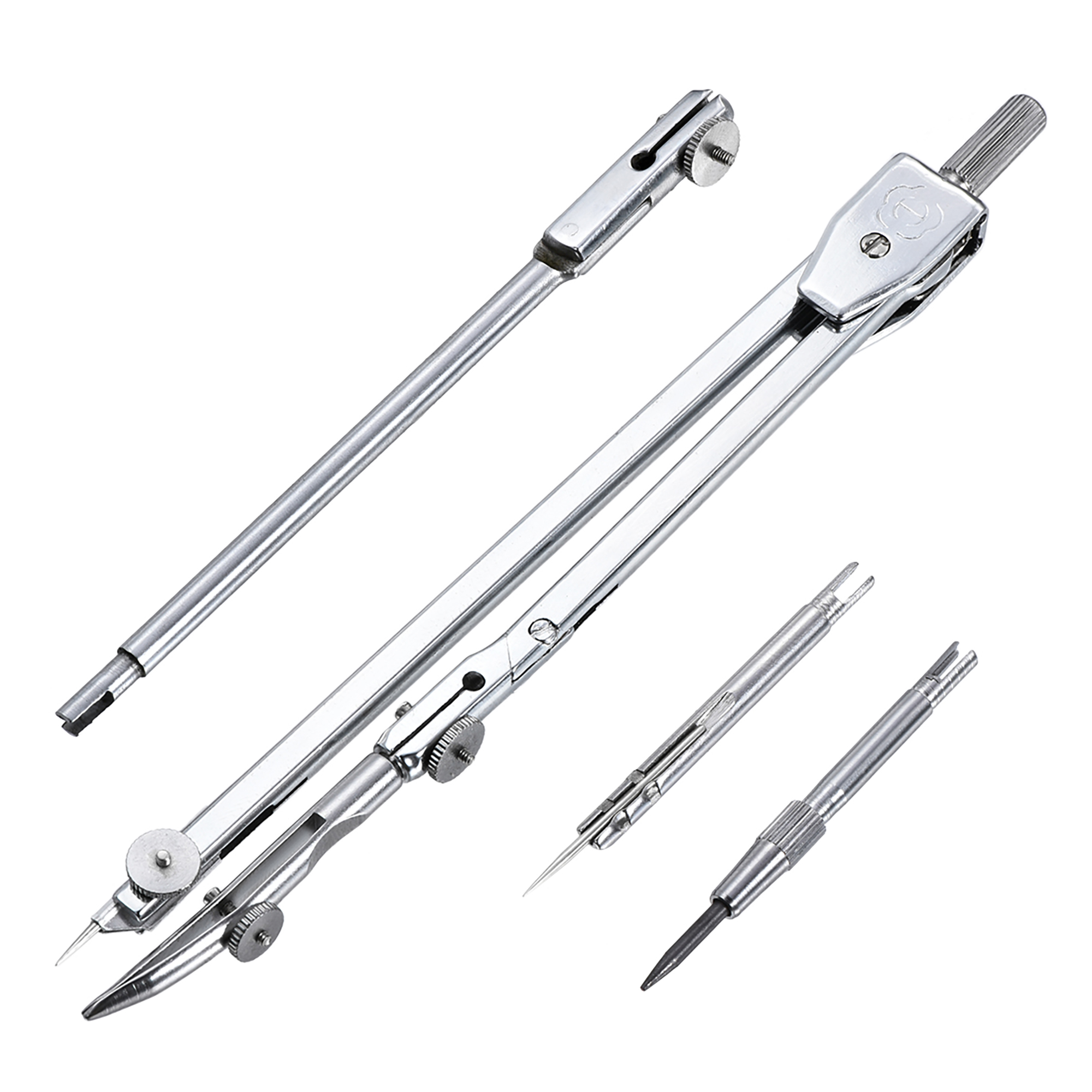 Spring Bow Compass Set with Lock 160mm for Drafting Drawing Walmart