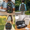 thumbnail image 3 of Yspwyqan Space Galaxy Dinosaur Backpack Set for School Kids, 4Pcs Lunch Box Set with Pencil Case, Large Capacity Adjustable Straps Daypack for Ages 8-15, 3 of 7