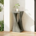 thumbnail image 3 of Noble House Grey MGO Accent Table,Wood Grain Texture 26.8" Tall Side Table,Grey, 3 of 10