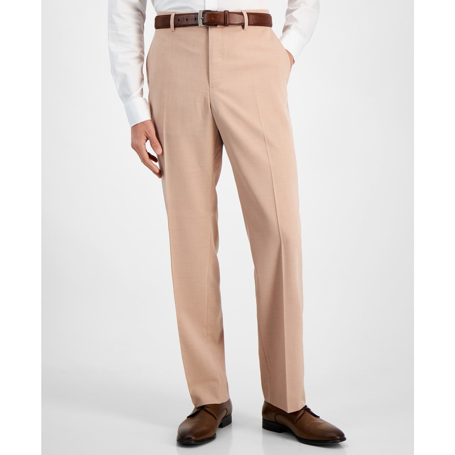 Perry Ellis Men's Portfolio Stretch Straight Leg Flex Flat Front