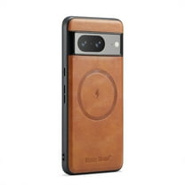 Magnetic Phone Case for Google Pixel 7, Classic Business Shockproof Protective Compatible with MagSafe Charging PU Leather Back Case for Men Women for Google Pixel 7 - Brown