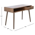 thumbnail image 6 of SAFAVIEH Remy Mid-Century 1 Drawer Writing Desk, Brown, 6 of 14