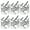 Branch, variant on Gold Snowflake Napkin Ring (Set of 6)