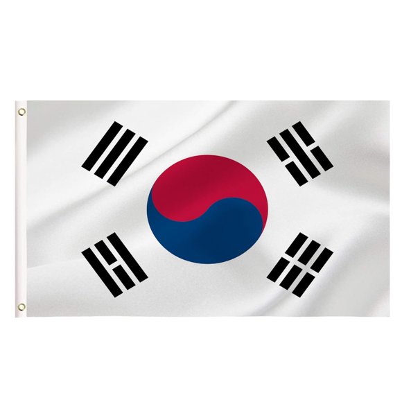 TRAHOO-Large Korea Flag, 3x5Ft Korean Flags Banner Decor,Indoor Outdoor Decoration For Yard