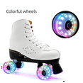 thumbnail image 2 of NEW 4 Roller Skate Wheels 58mm X 32mm Luminous Quad Skateboard Outdoor Skates Light Up Blue, 2 of 4