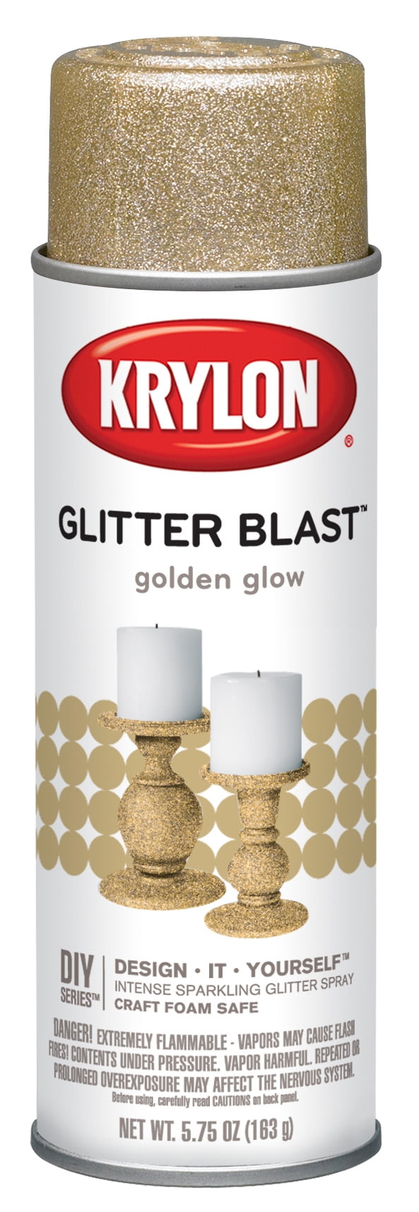 Krylon Glitter Blast Spray Paint, 5.7 oz., Golden Glow