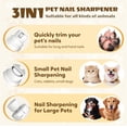 thumbnail image 4 of Pet Nail Grinder with LED Light, Quiet Rechargeable Nail Trimmer for Dogs and Cats, 4 of 7